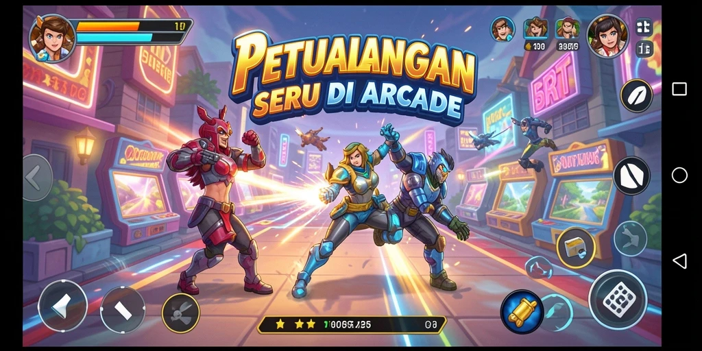 Tampilan gameplay 5RT yang seru dan penuh warna.