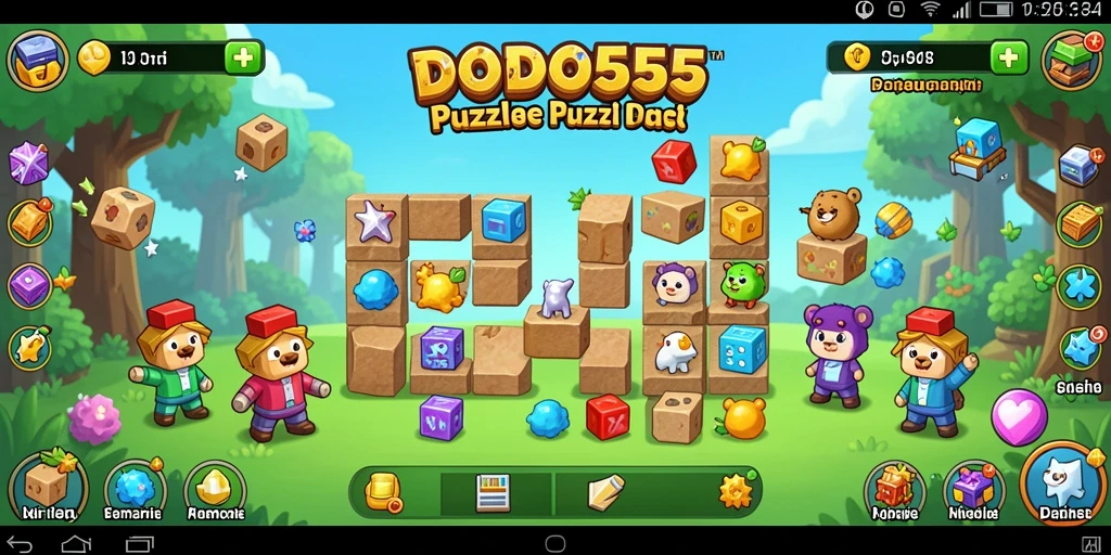 Screenshot DODO555 menampilkan gameplay Puzzle yang seru dan menantang.