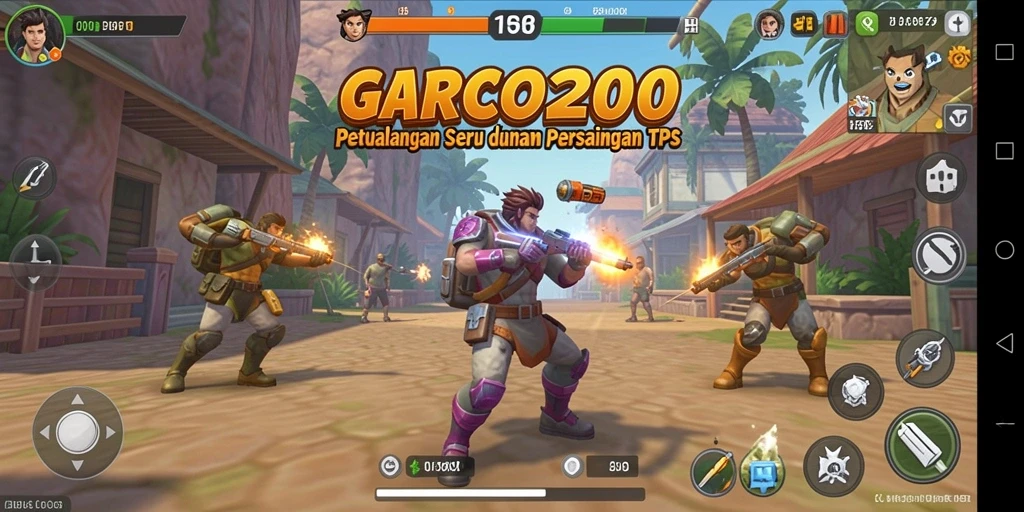 Tampilan gameplay GARCO200 yang mendebarkan dalam pertempuran TPS.