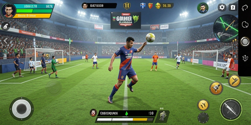 Screenshot utama ID678 menunjukkan pengalaman gameplay olahraga yang mendebarkan.