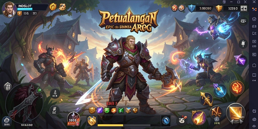 Screenshot gameplay ARPG yang menampilkan aksi mendebarkan di INDSLOT.