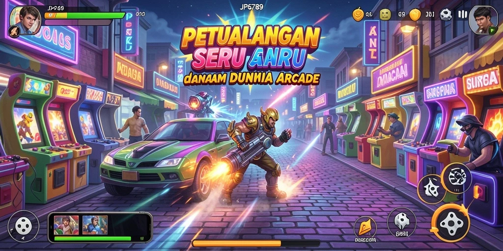 Tampilan gameplay seru di JP6789 dengan karakter yang beragam.