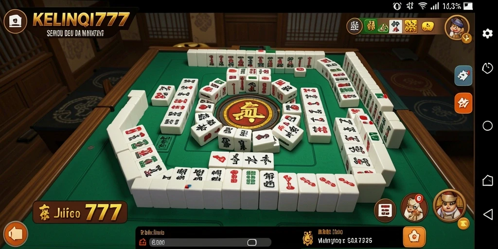Tangkapan layar utama KELINCI777 menampilkan keseruan permainan Mahjong.