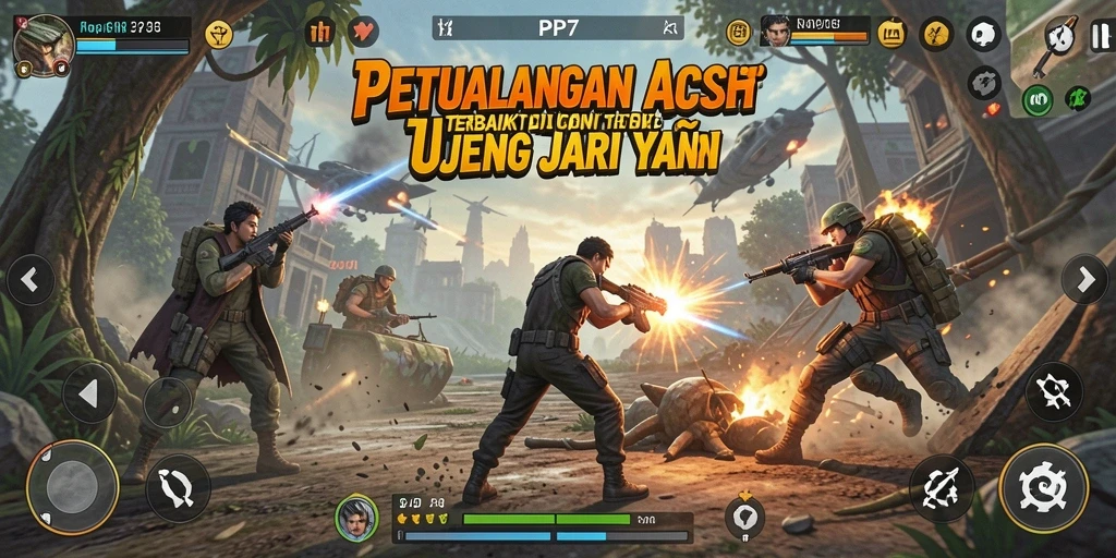Tangkapan layar PP7 menampilkan aksi mendebarkan dalam permainan.
