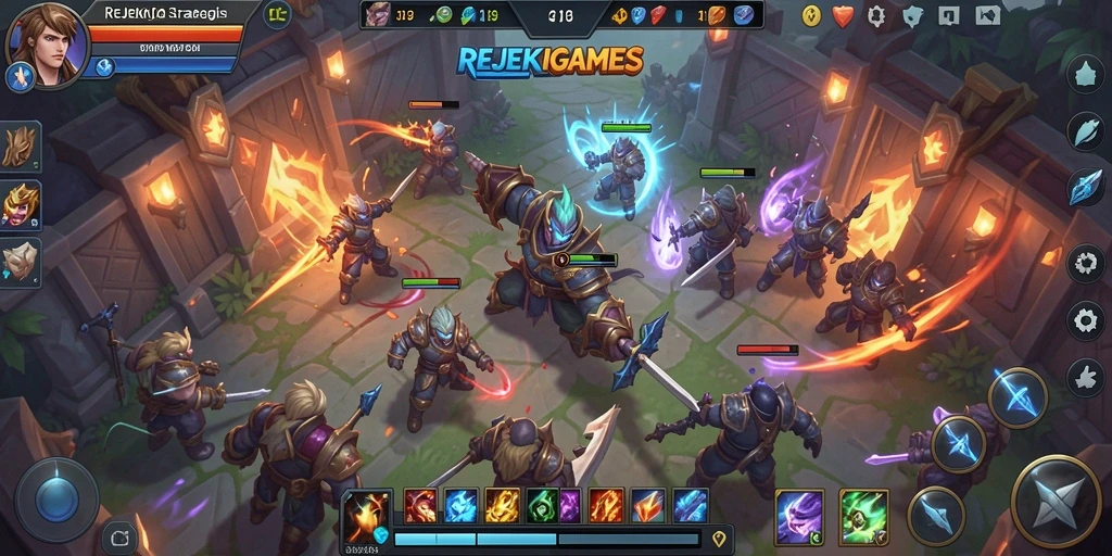 Tampilan menarik dari gameplay seru REJEKIGAMES